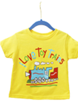 I Love Toy Trains T-Shirt Yellow
